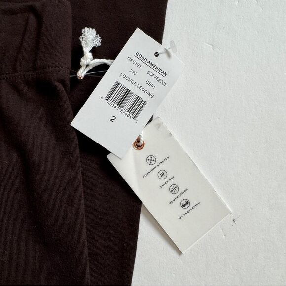 Good American Brown Coffee Essential Lounge Legging Size 2 / Medium NWT - Picture 3 of 7